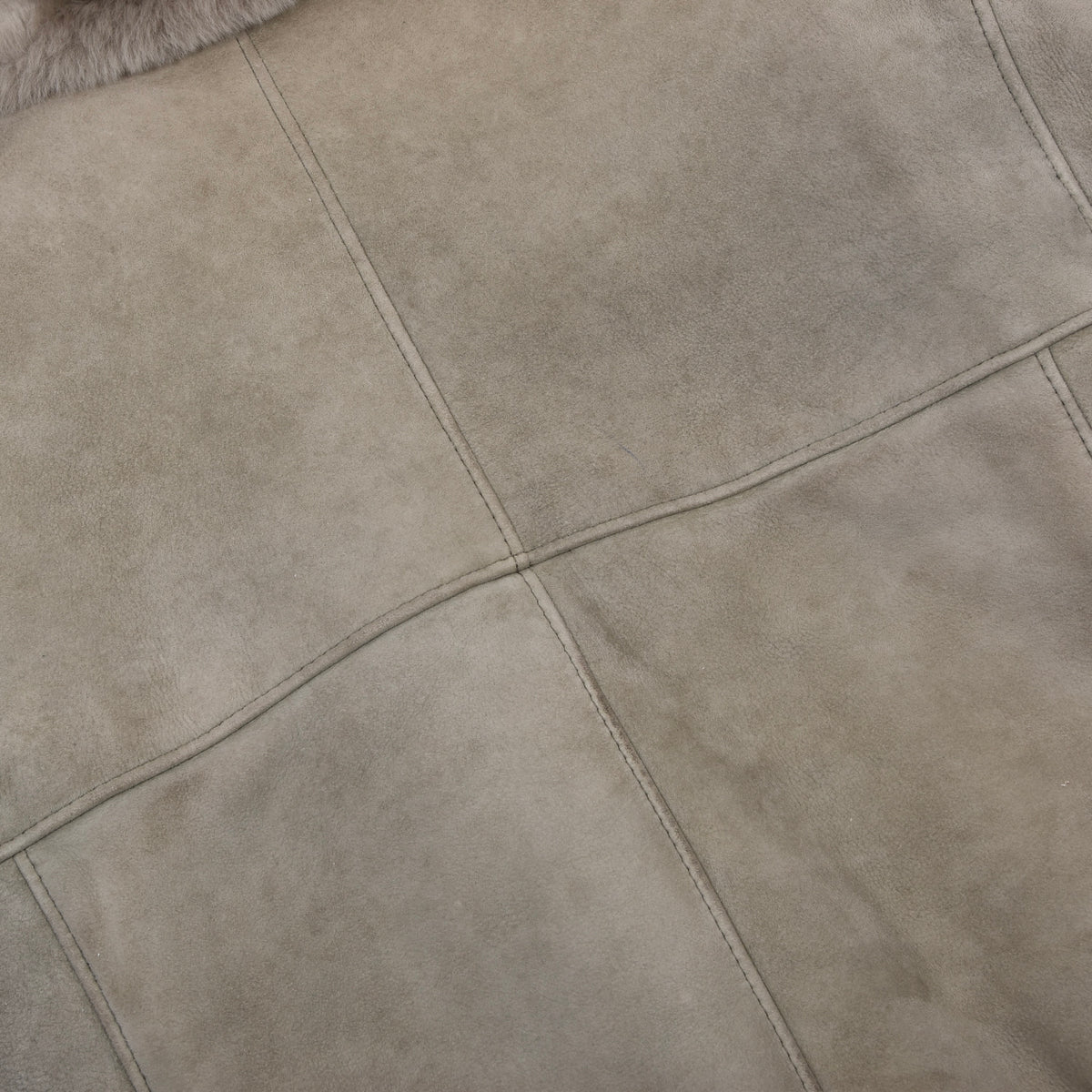 Vintage Lazaride Jacke aus spanischem Shearling, Größe 50 - Taupe