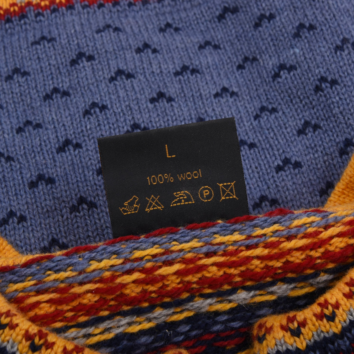 Levandi 100% Wolle Fair Isle/Nordic Pullover Gr. L