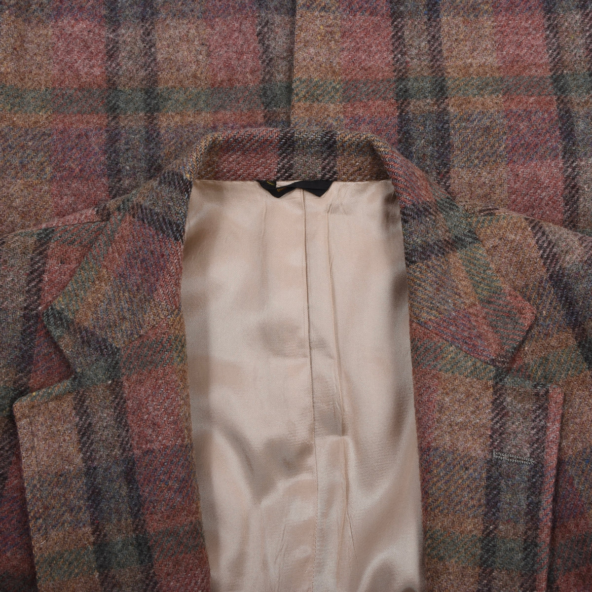 Vintage Bachrachs Ivy Style 3/2 Roll Tweed Jacket - Rainbow Plaid
