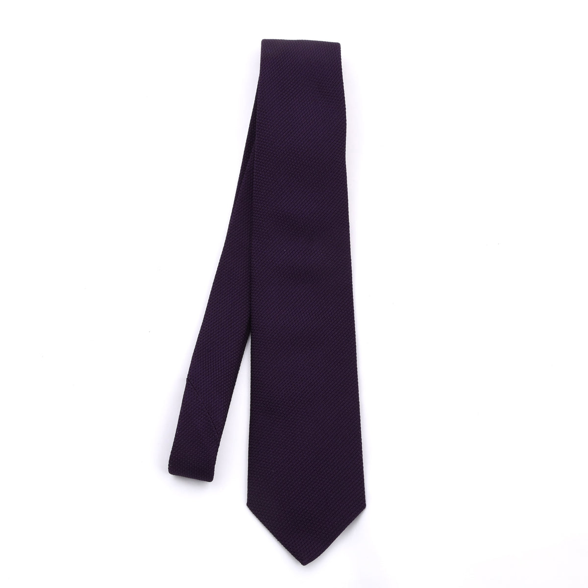 Classic Genadine Fina Silk Tie Made in Italy - Purple