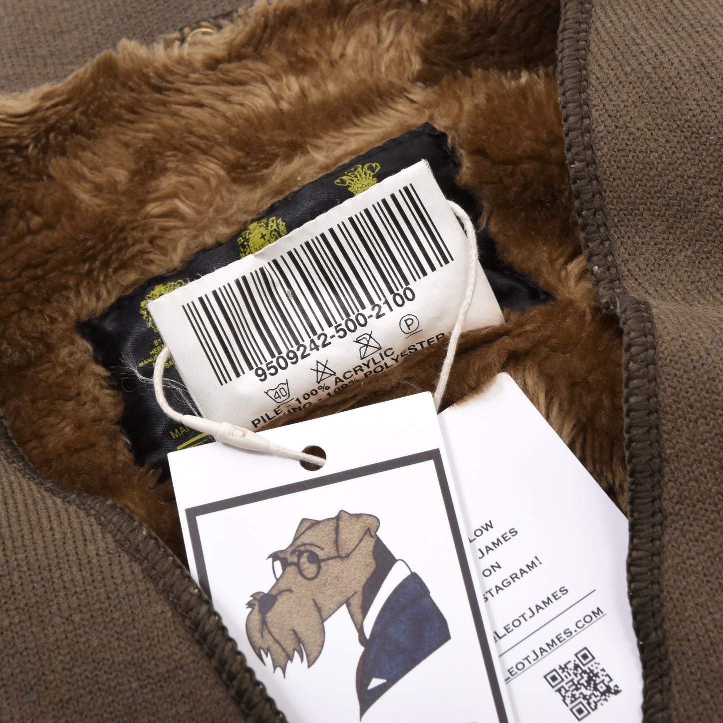 Barbour A297 Acrylic Lining Size C44/112cm - Brown