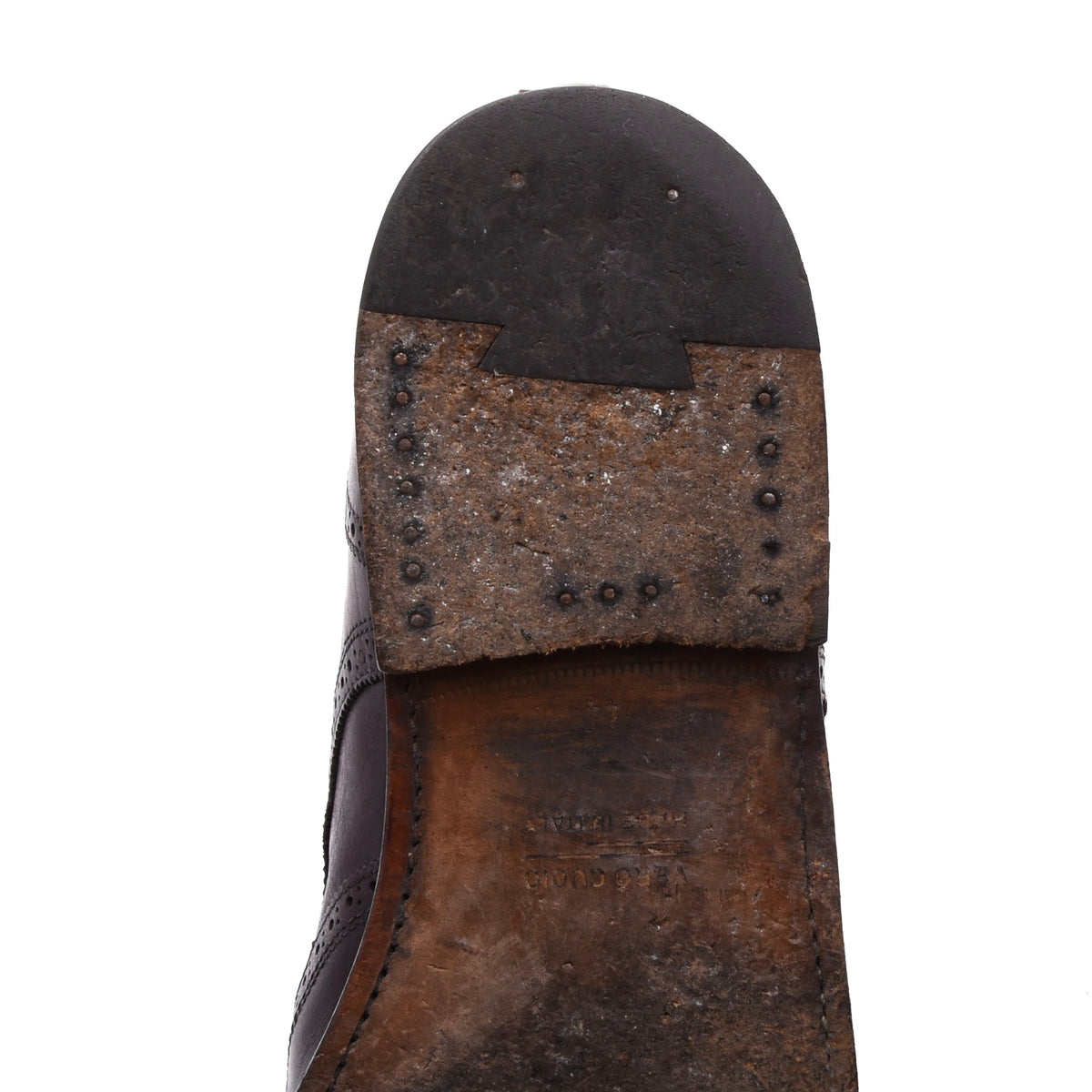 Lederer Brogue Stiefel Gr. 44 Made in Italy – Bordeaux