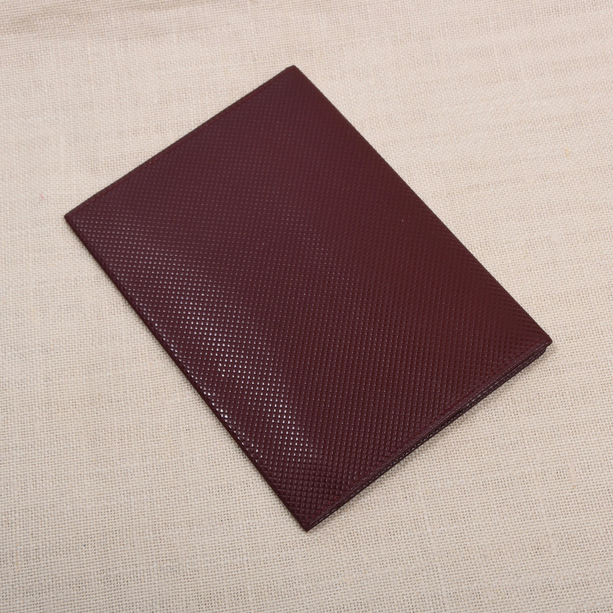 NOS Luxus Leder Reisebrieftasche ca. 11cm - Schwarz