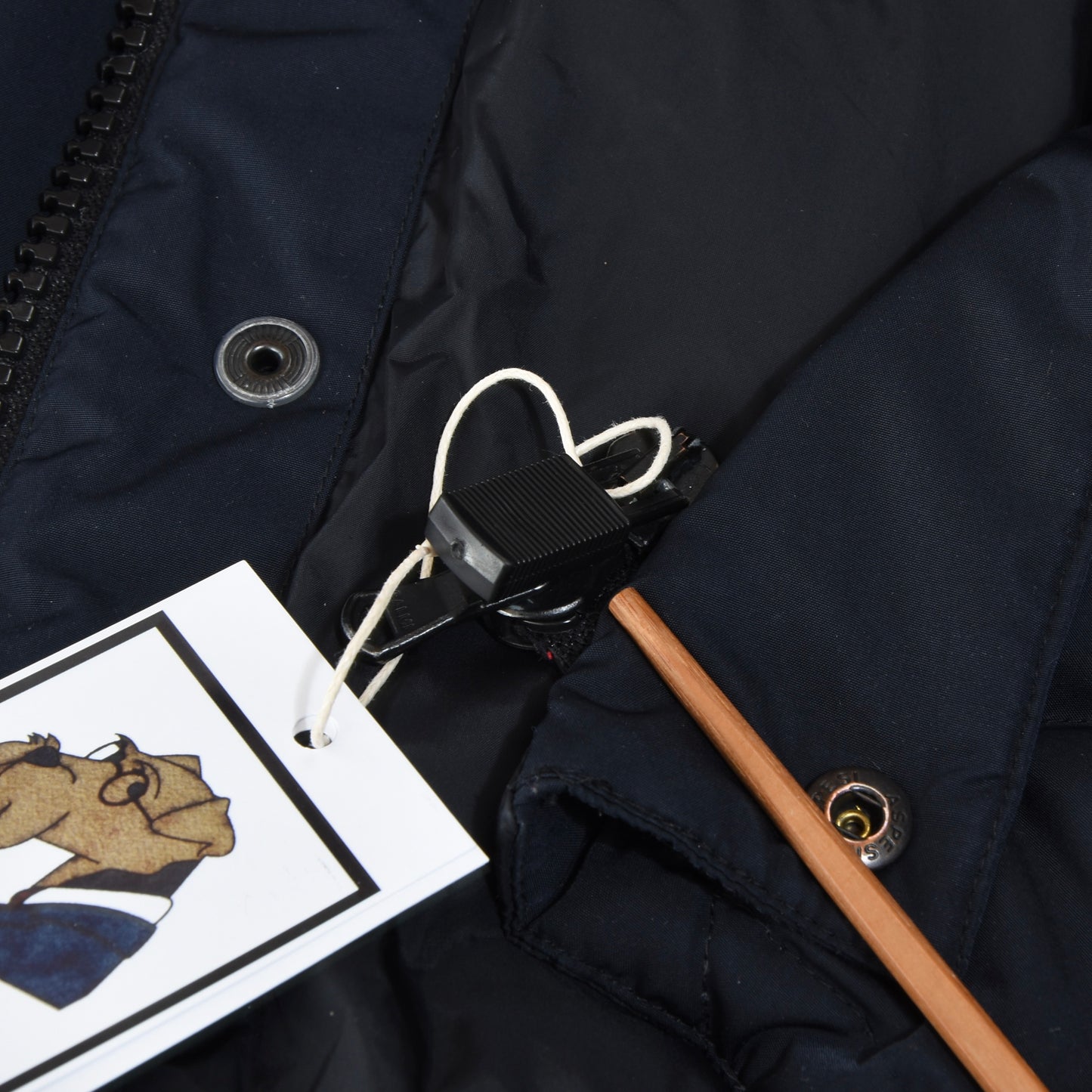 Vintage Alberto Aspesi Quilted Down Jacket XL - Navy Blue