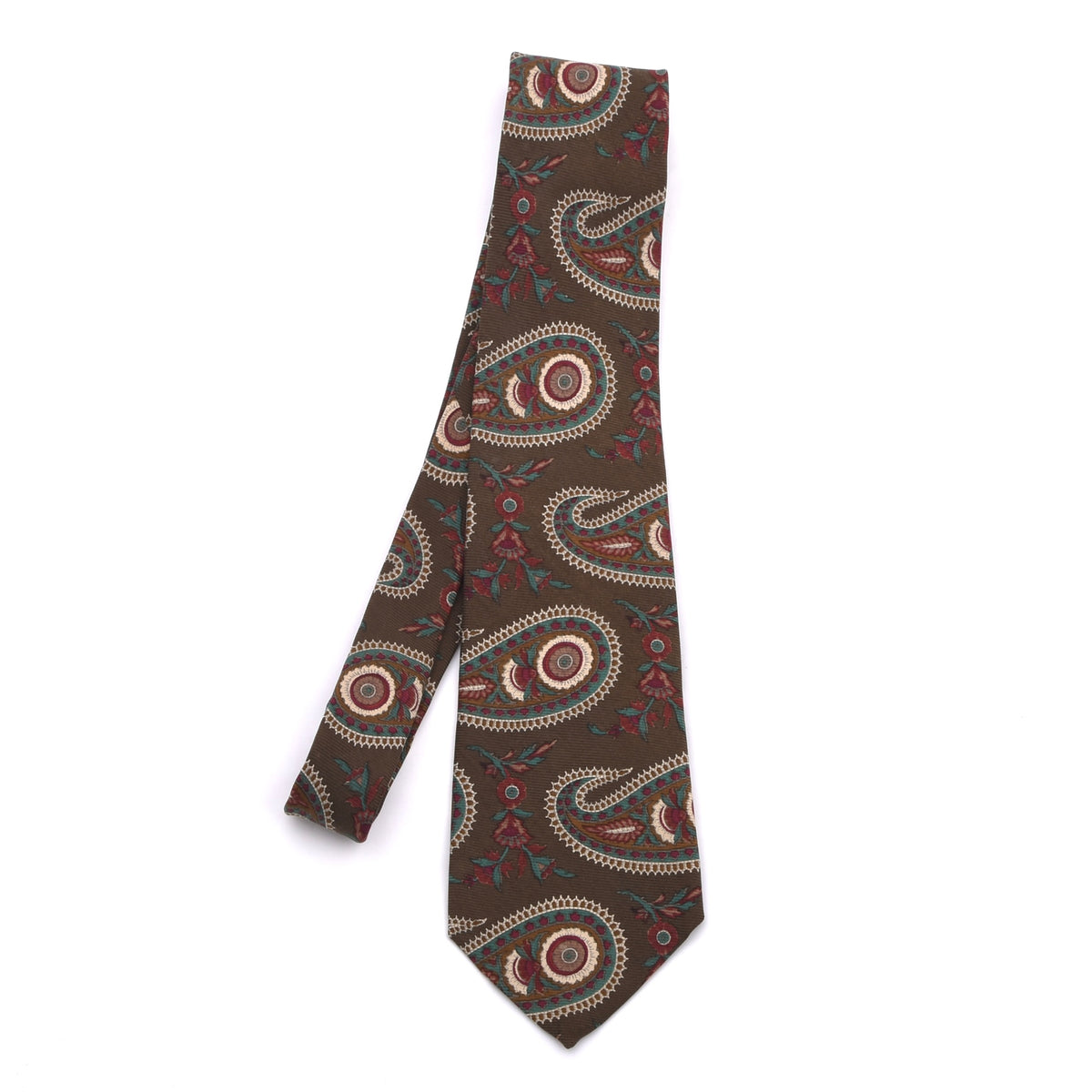 Polo Ralph Lauren Ancient Madder Seide Krawatte – Braun Paisley