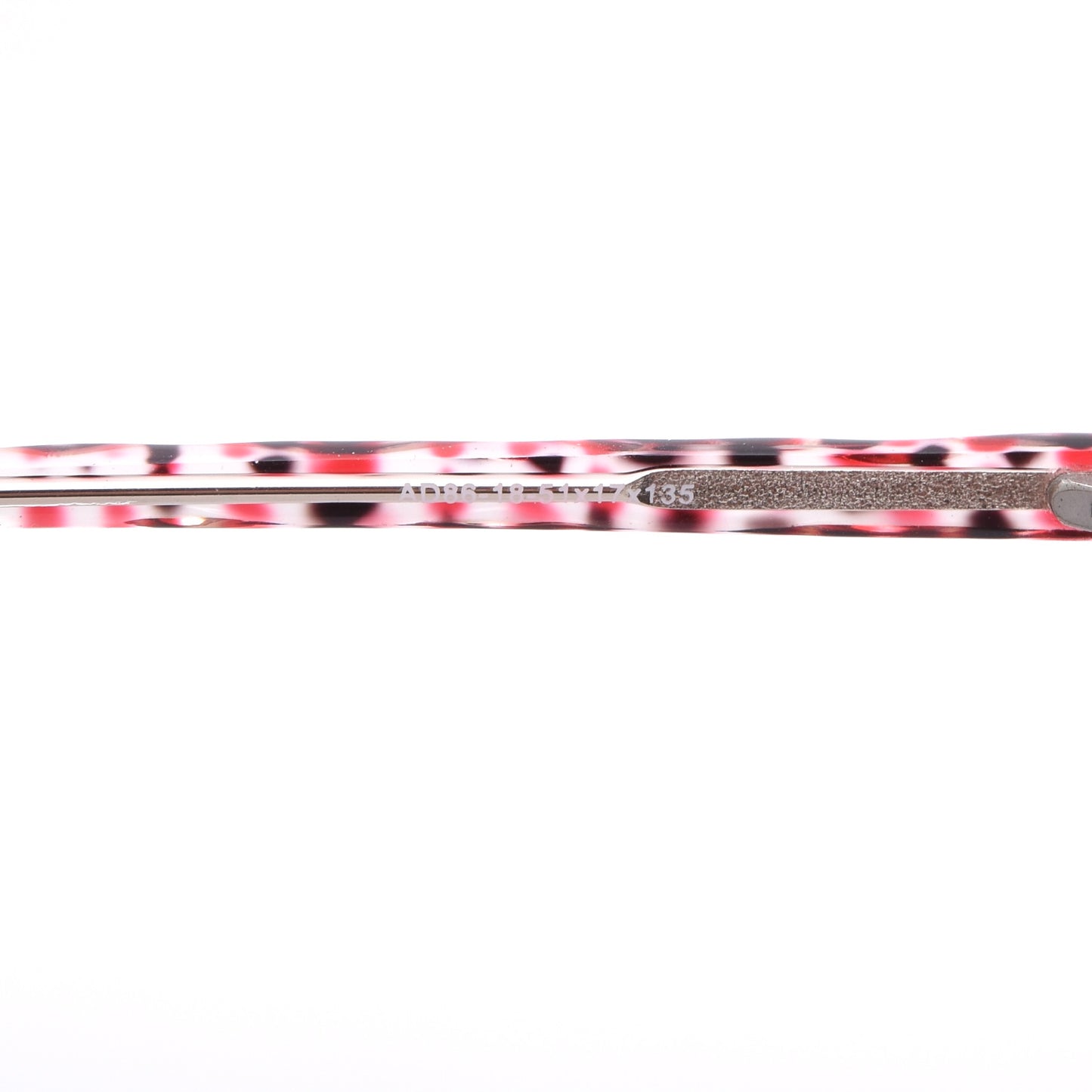 NWOT Adagio Frames Mod. AD86 - Schwarz/Rot