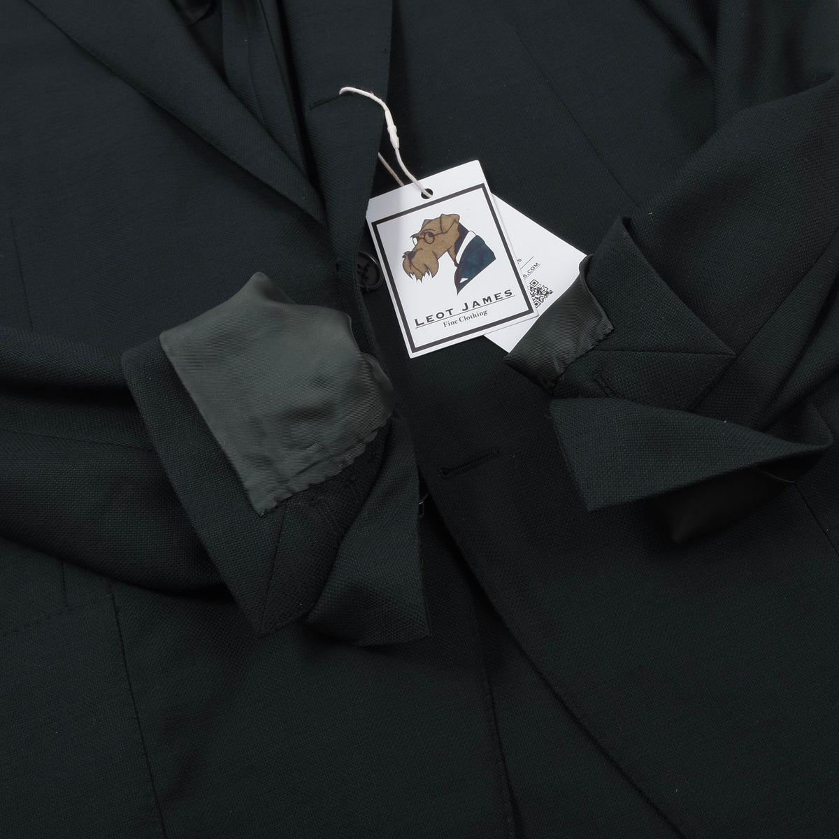 Scuderi Wolle Sakko Gr. 52 Feat. Loro Piana Super 120s Made in Italy - Grün