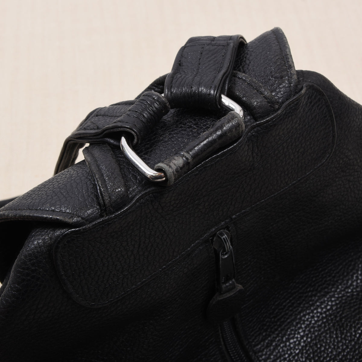 Vintage R. Horn's Wien Leder Rucksack Made in Austria - Schwarz