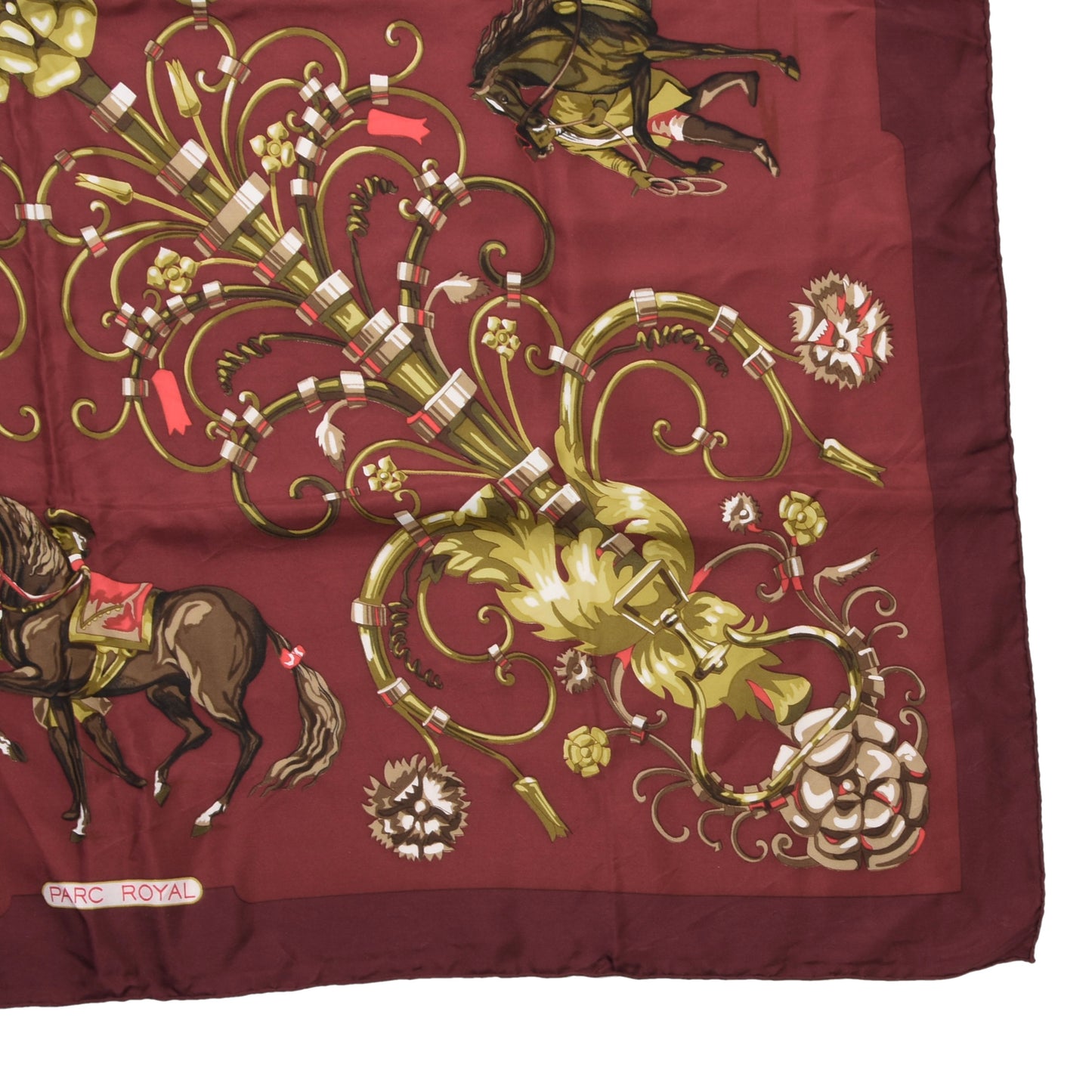 Hermès Paris Parc Royal Françoise Heron Silk Scarf