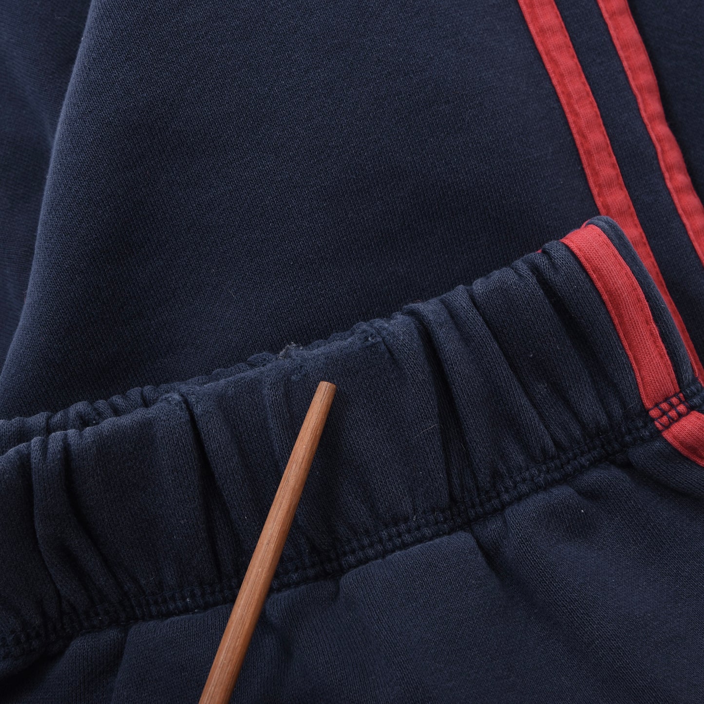 Adidas Cotton Blend Track Suit Size M Chest ca. 63.5cm - Navy/Red