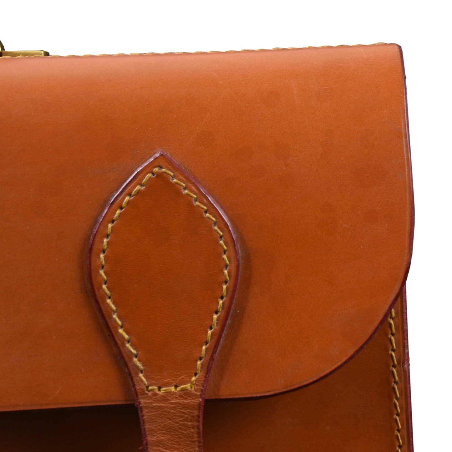 John Sharp by Swaine Adeney Brigg Short Strap Briefcase - London Tan