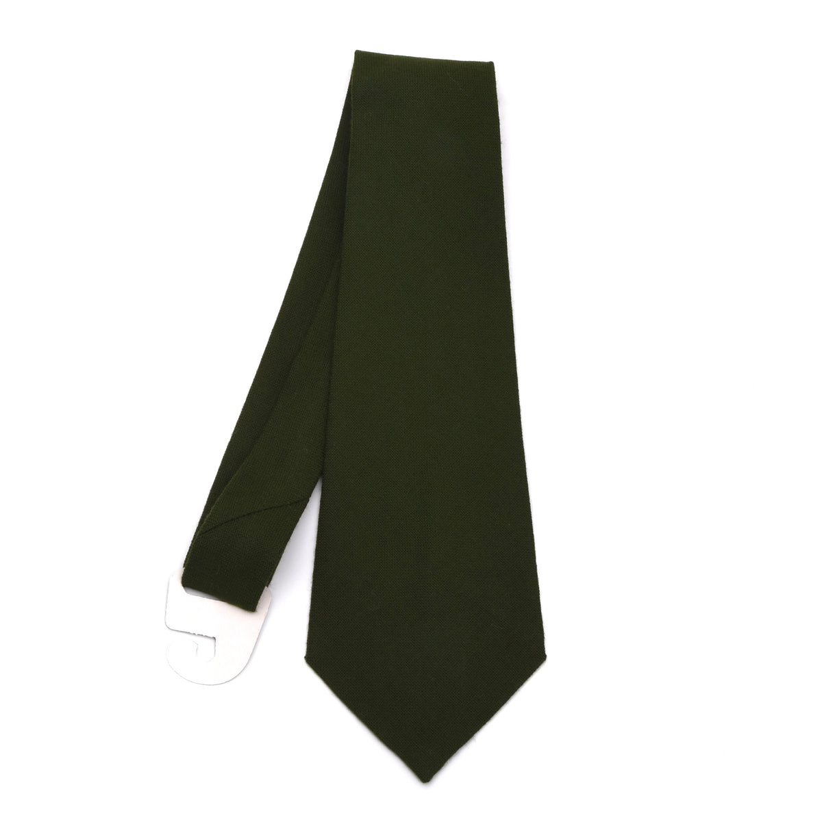 NOS Craigmill Krawatte 100% Schurwolle Made in Scotland – Moosgrün