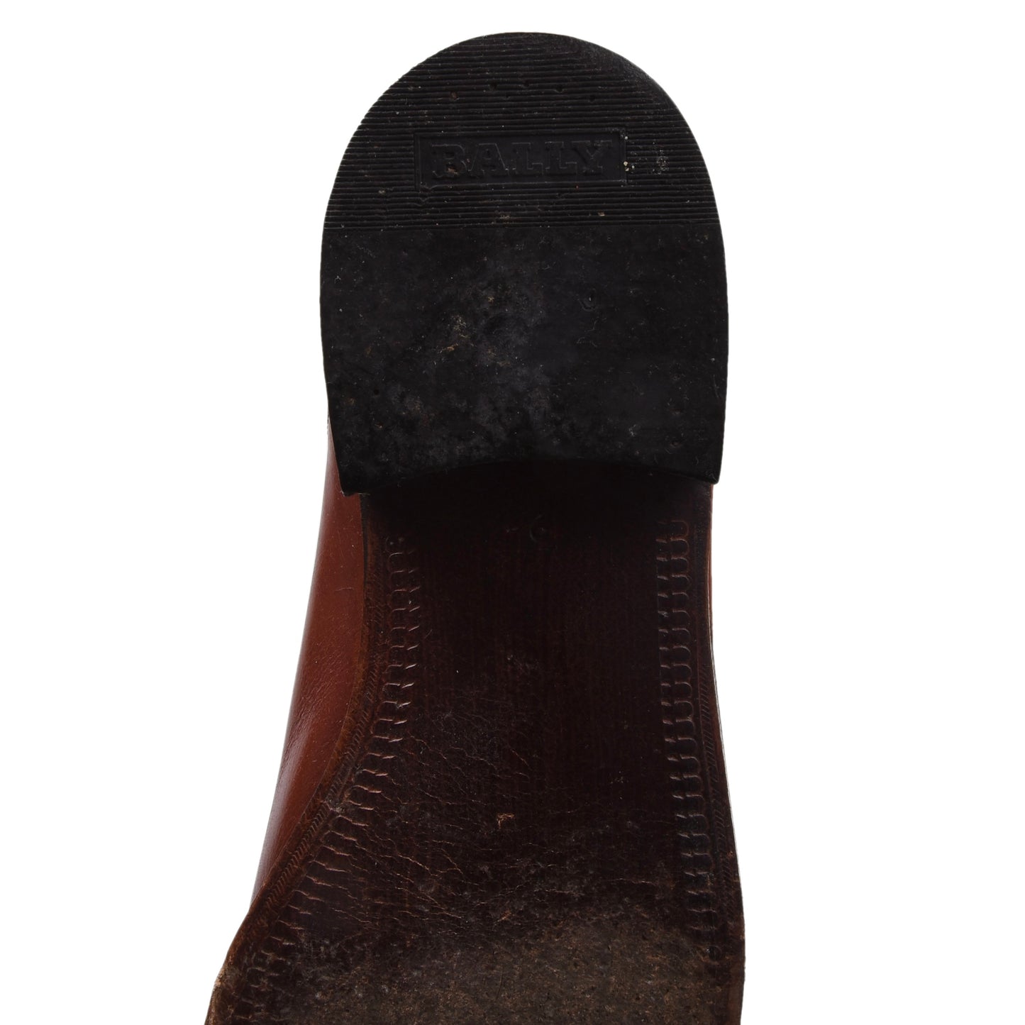 Vintage Bally Schuhe aus Straußenleder, Größe 9 1/2 – Rostbraun