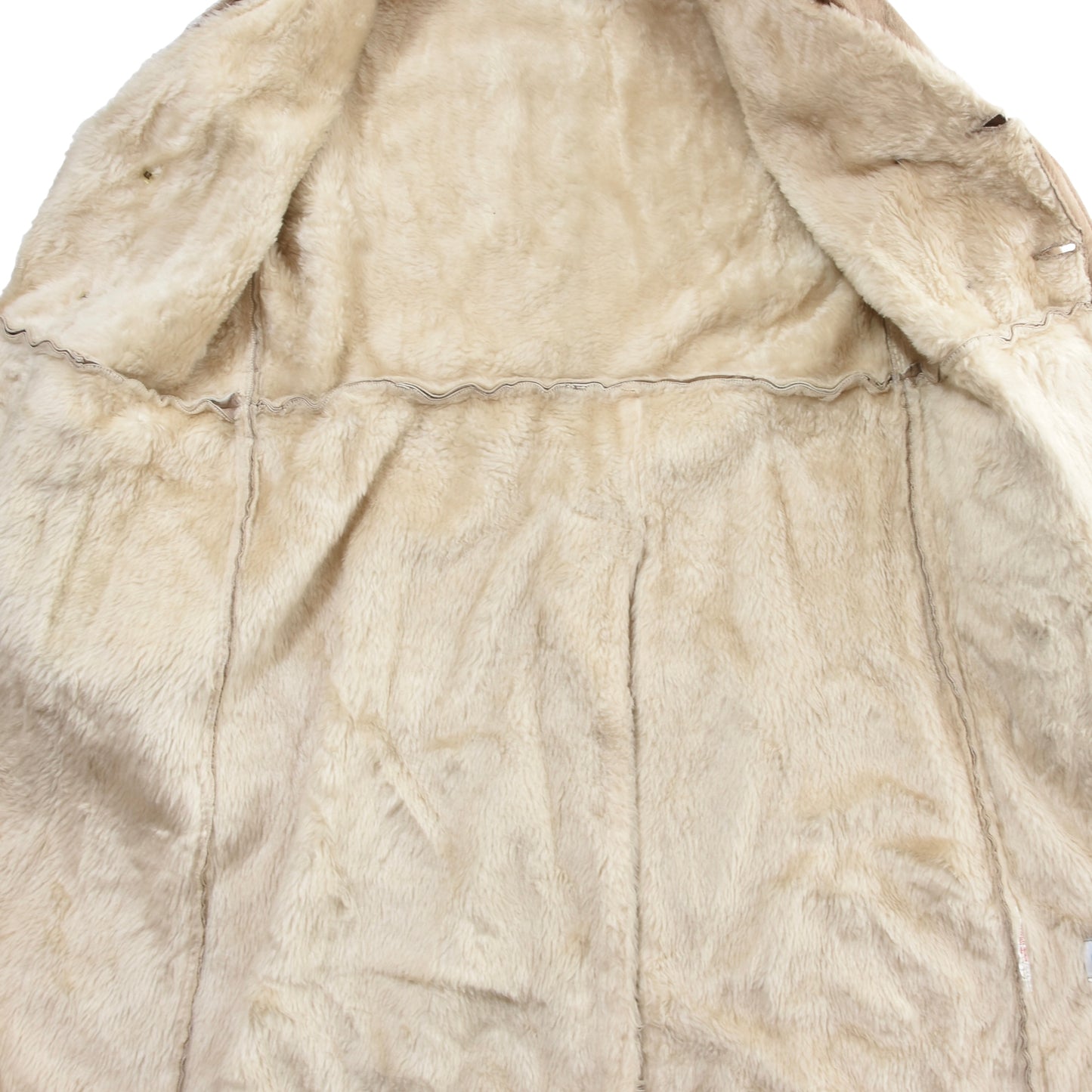 Vintage Casa Nova Ledermantel mit Pelzkragen Größe 42