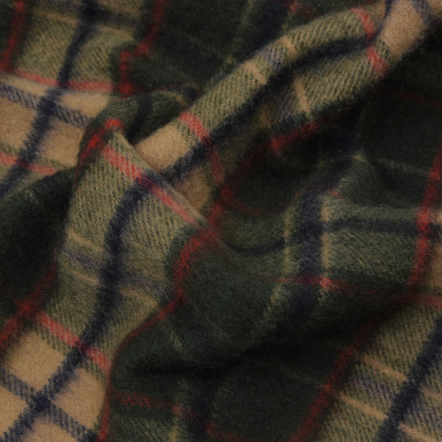 Vintage DAKS London 100% Cashmere Scarf - Green Plaid