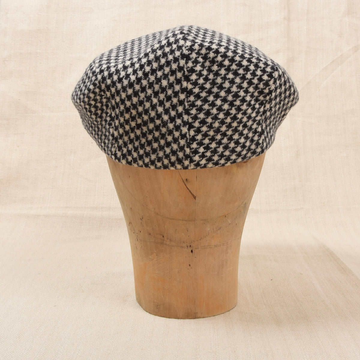 Vintage Italian Wolle Schiebermütze Gr. 57 - Hahnentritt