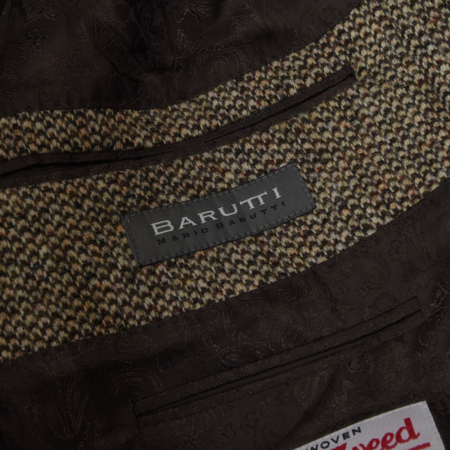 Mario Barutti Harris Tweed Sakko, Größe 50/R40 - Braun