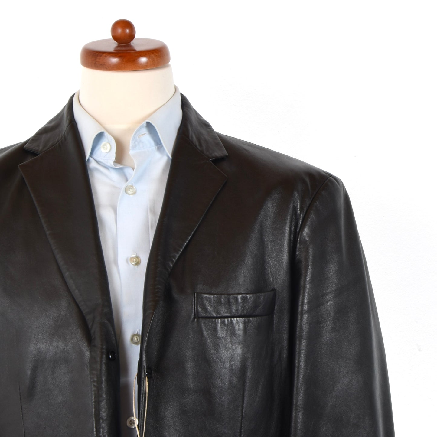 Hugo Boss Lammlederjacke Größe 52 - Schwarz