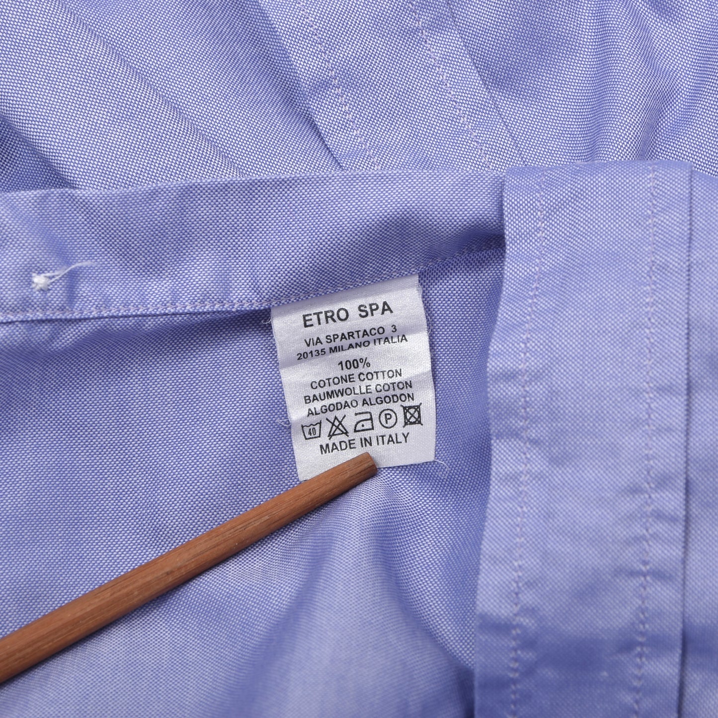 Etro Milano x2 Hemden Größe 41 – Lila/Blau