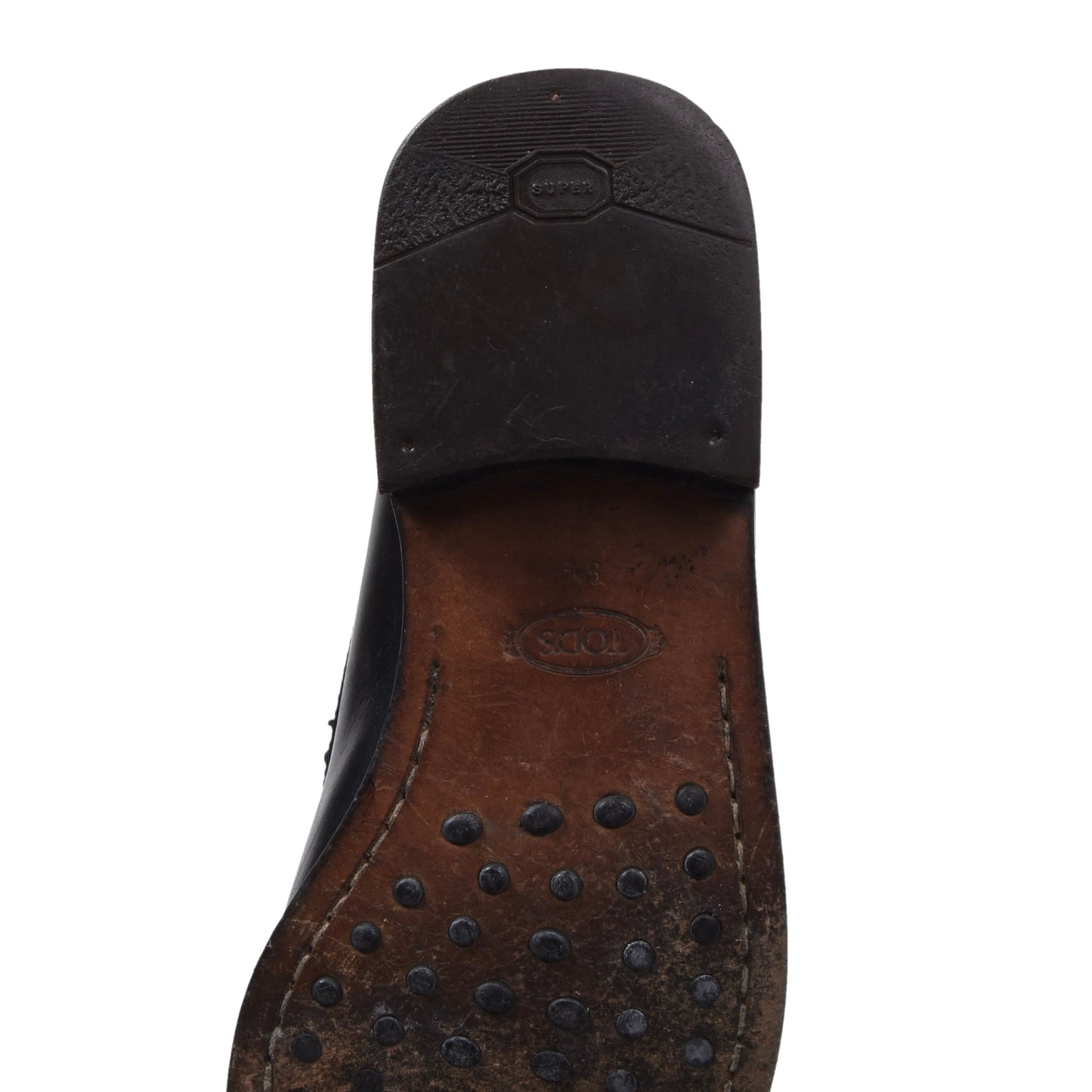 Tod's Classic Leather Loafers Size 9 1/2 - Black