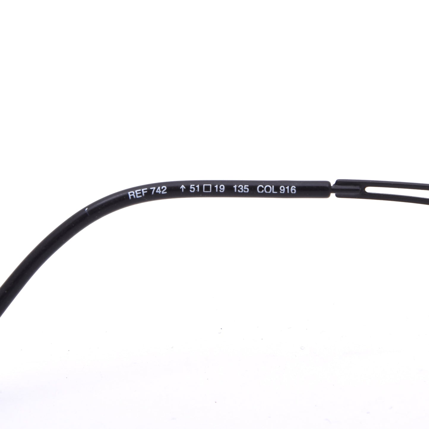 NWOT Airlight Fassungen Mod. Ref. 742 - Schwarz/Weiß