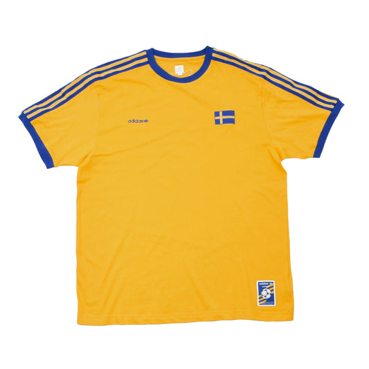 Adidas Sweden 2008 T-Shirt Size XL - Yellow