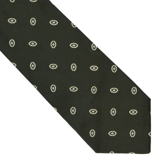 Luigi Borrelli Napoli 7 Fold Silk Tie ca. 149.5cm/9.5cm - Green