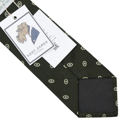 Luigi Borrelli Napoli 7 Fold Silk Tie ca. 149.5cm/9.5cm - Green