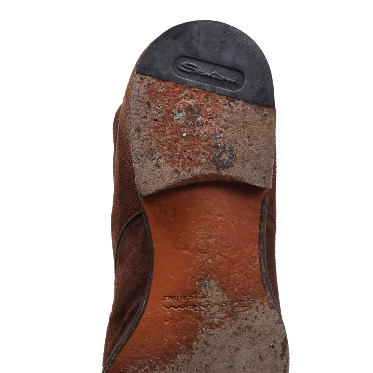 Santoni Chukka-Stiefel aus Wildleder, Größe 8 1/2 – Braun