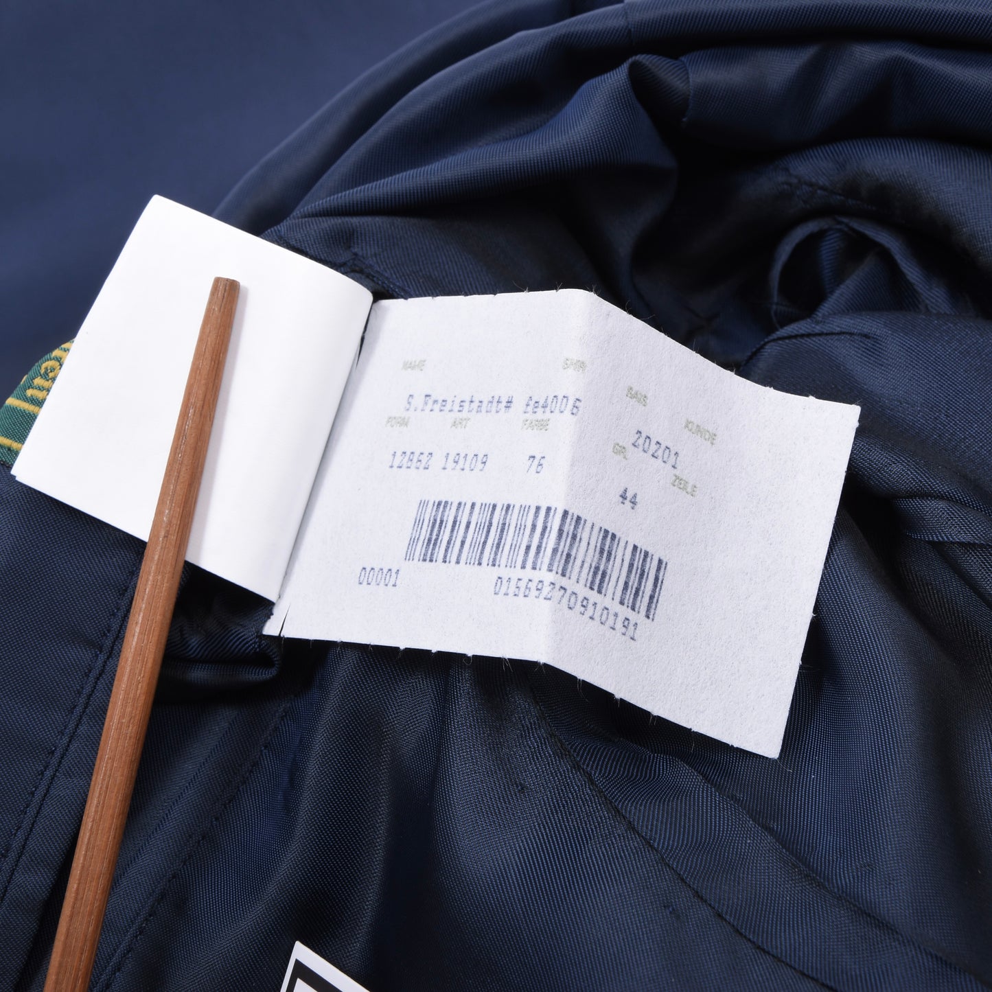 Tofana x Lodenfrey 100% Linen Janker/Jacket Size 44 ca. 51.5cm - Blue Plaid