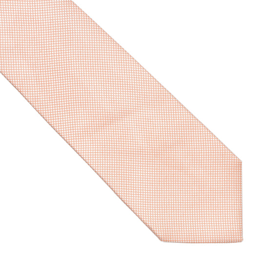 Luigi Borrelli Napoli 7 Fold Silk Tie ca. 147cm/9.5cm - Orange