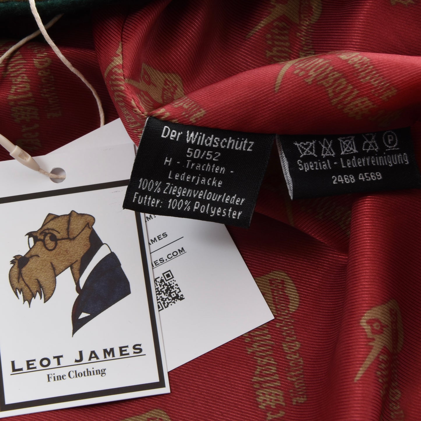 Der Wildschütz Goat Suede Janker/Jacket Size 50/52 - Brown