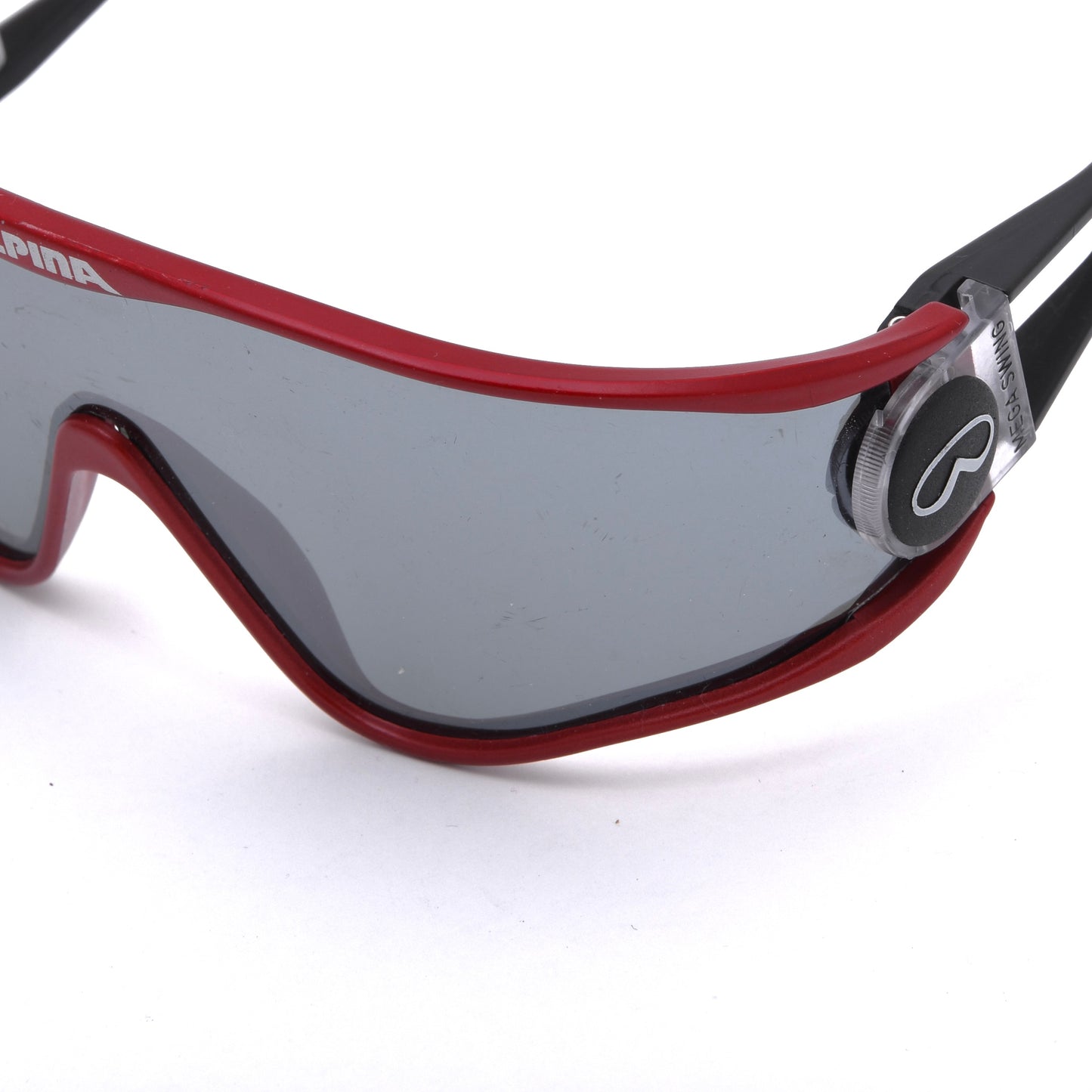 Alpina Mega Swing Fahrradsonnenbrille – Rot