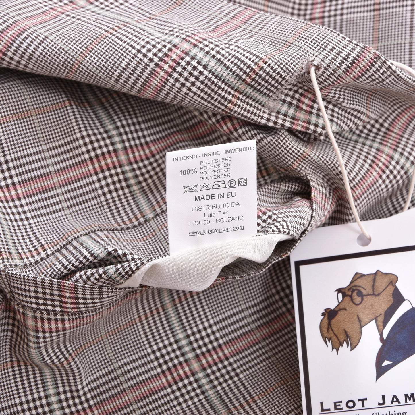 Luis Trenker Cotton-Linen Jacket Size 56 Chest ca. 60.5cm - Plaid