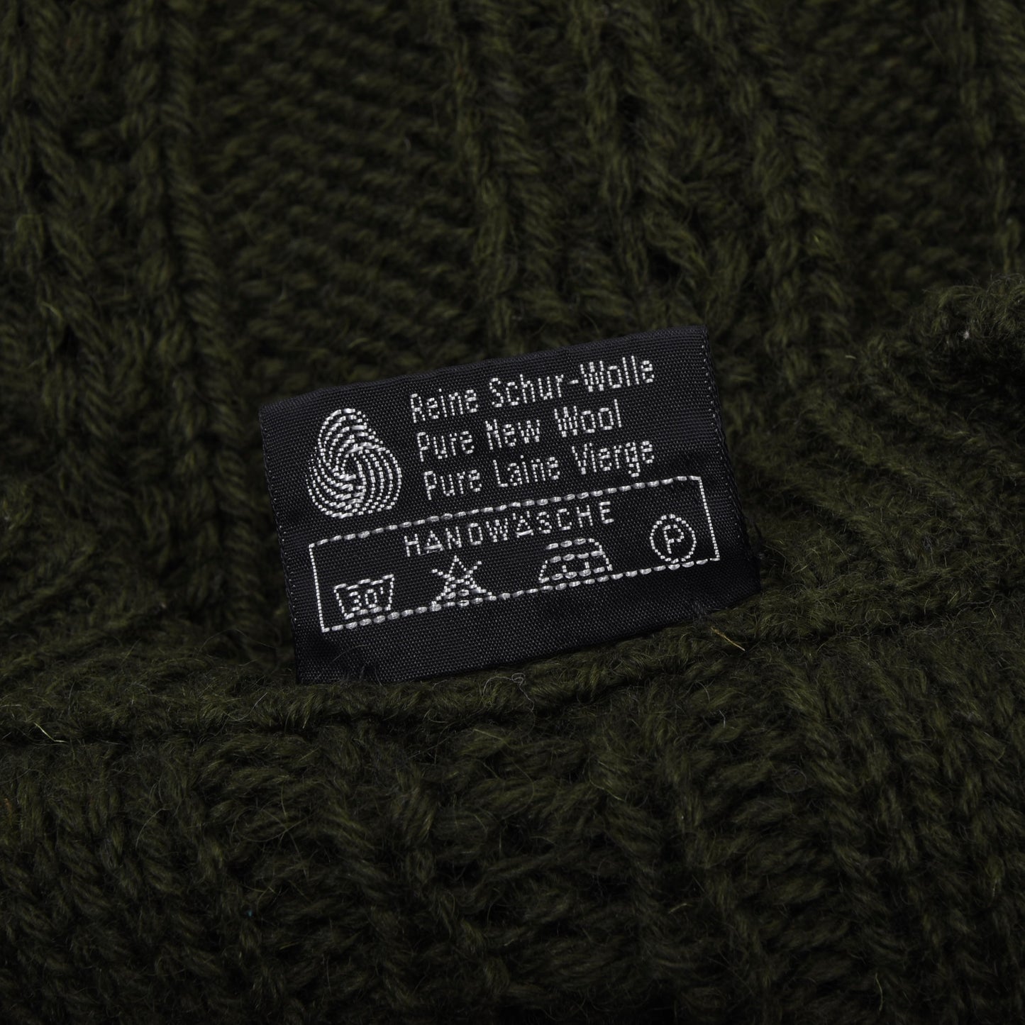 Stapf Tirol Pullover aus 100% Wolle, hergestellt in Österreich, Brustweite ca. 52 cm – Grün