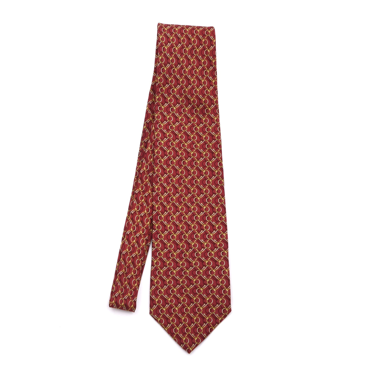 Beaufort Tie Rack Silk Tie Made in Italy - Red Horsebit