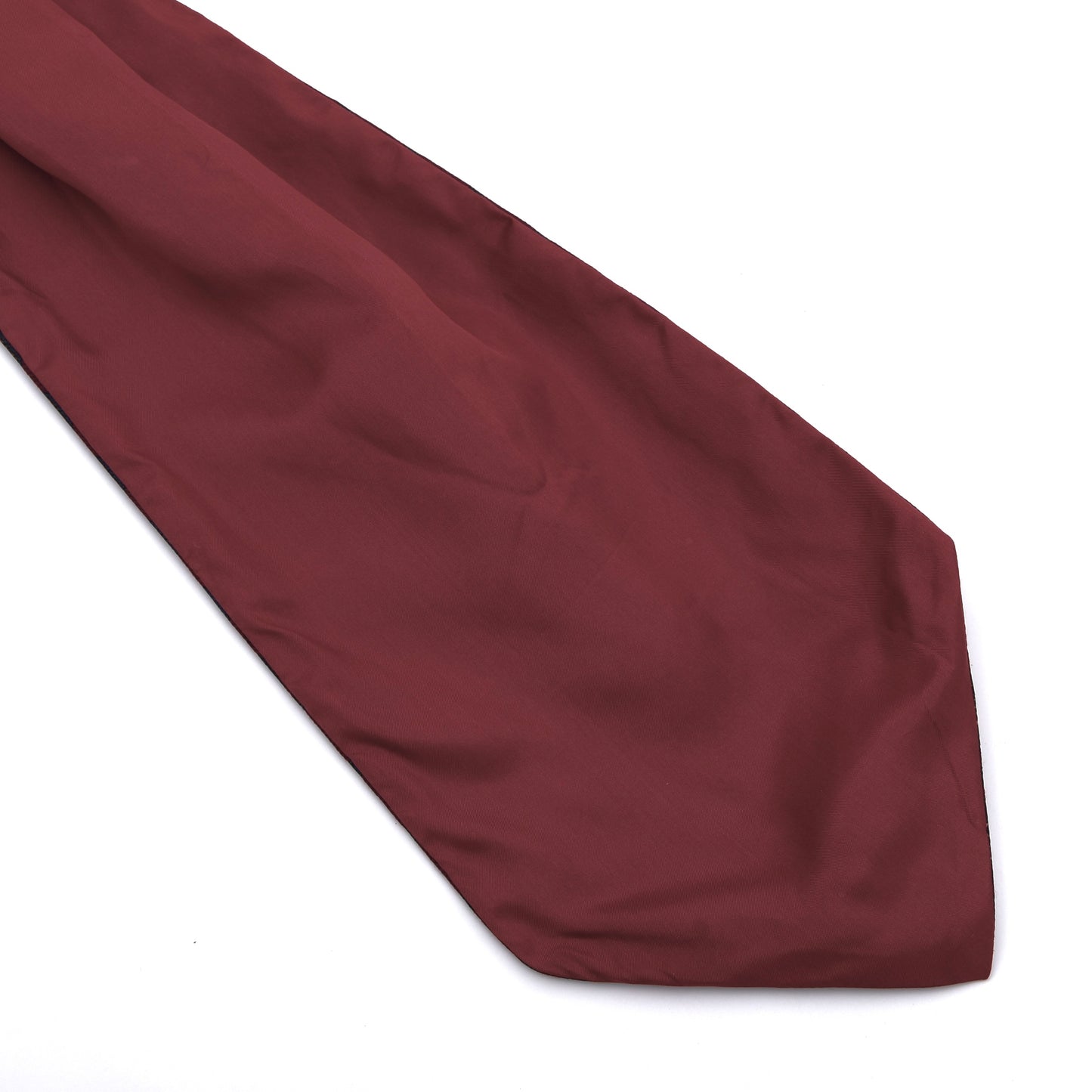 Klassisches Seiden-Ascot/Krawattentuch ca. 90,5 cm/15,5 cm – Bordeaux/Fein