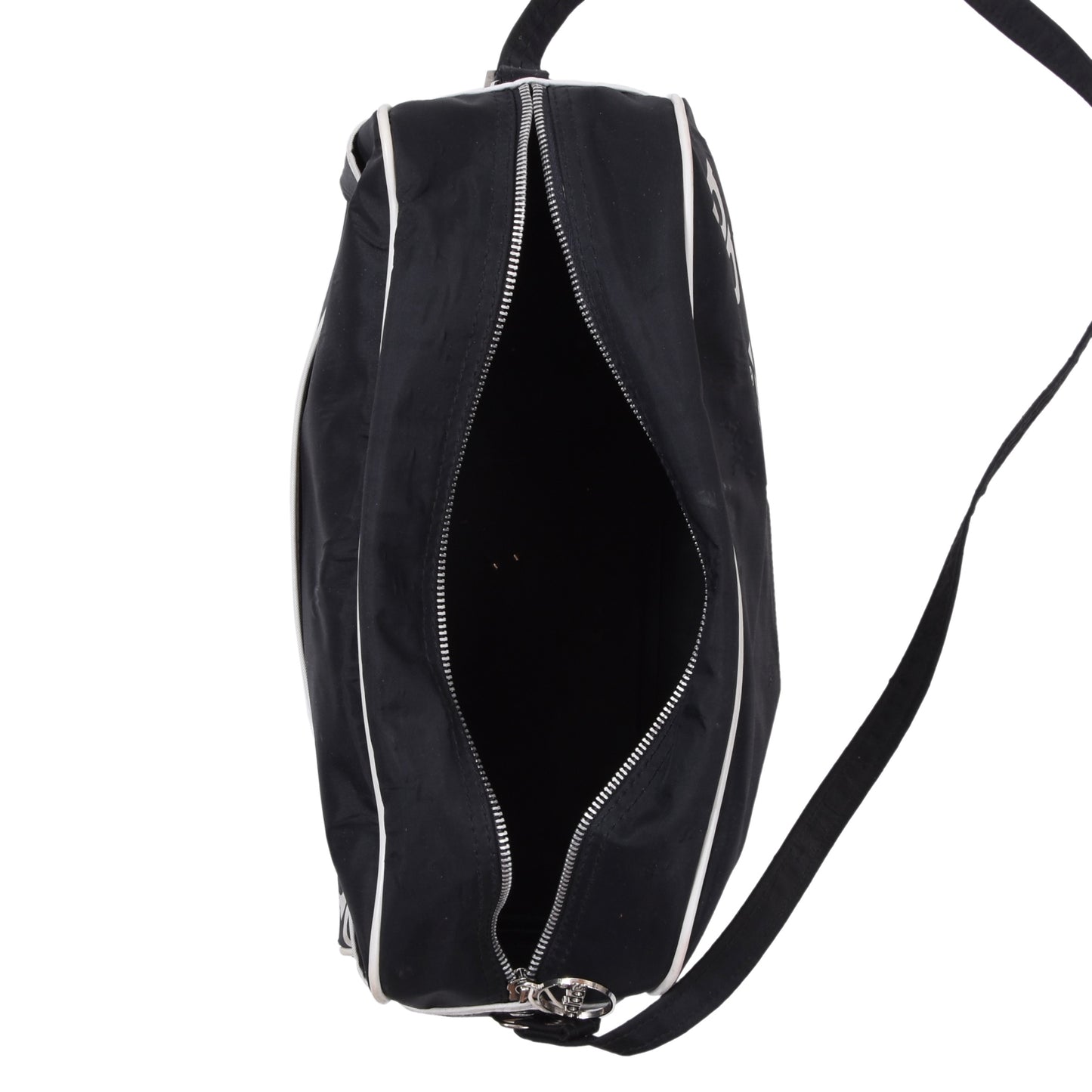 Vintage Adidas Messenger Bag ca. 35cm - Schwarz