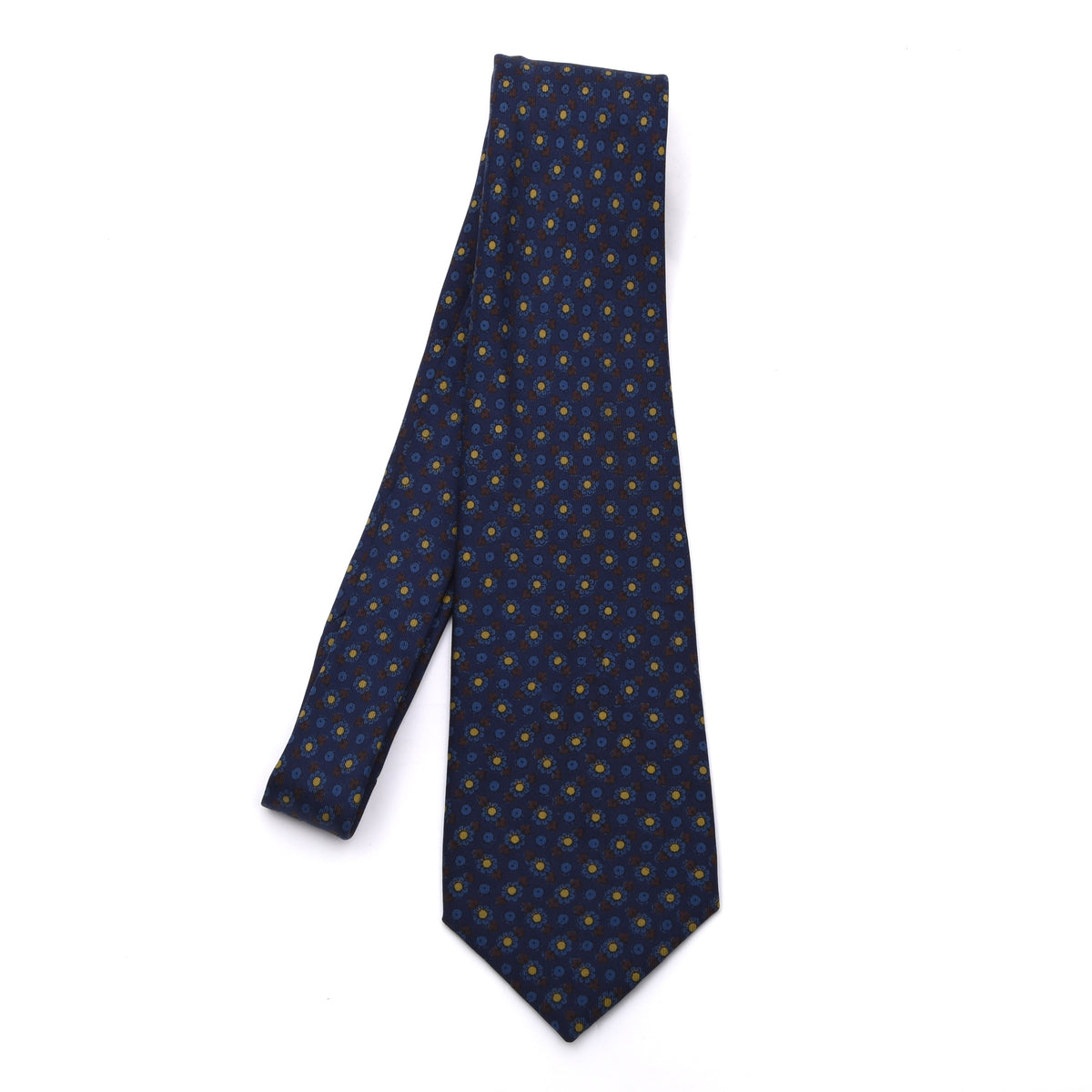 Michelsons of London Ancient Madder Seide Krawatte – Blau Blumen