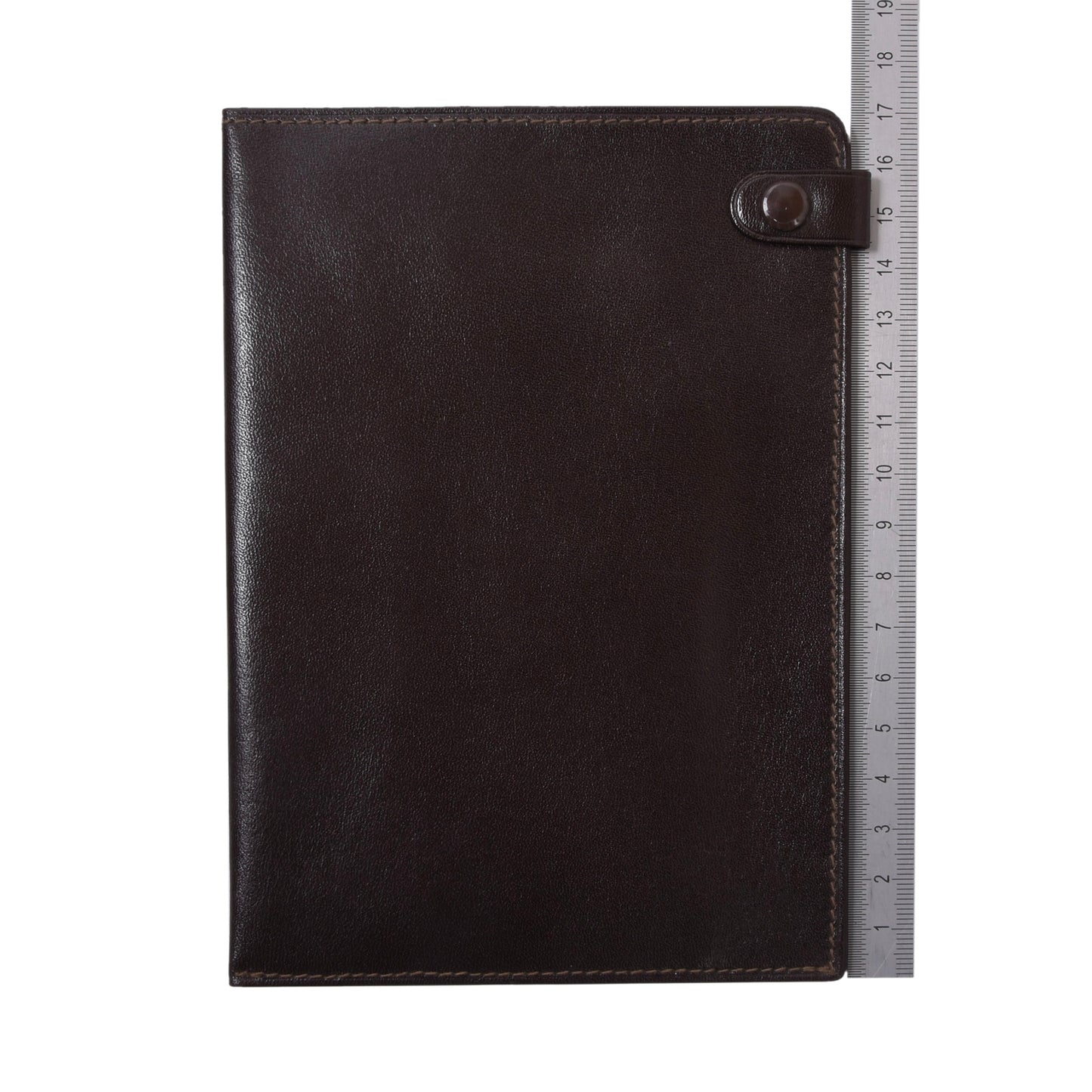 F. Schulz Wien Leather Passport Case/Wallet - Dark Brown