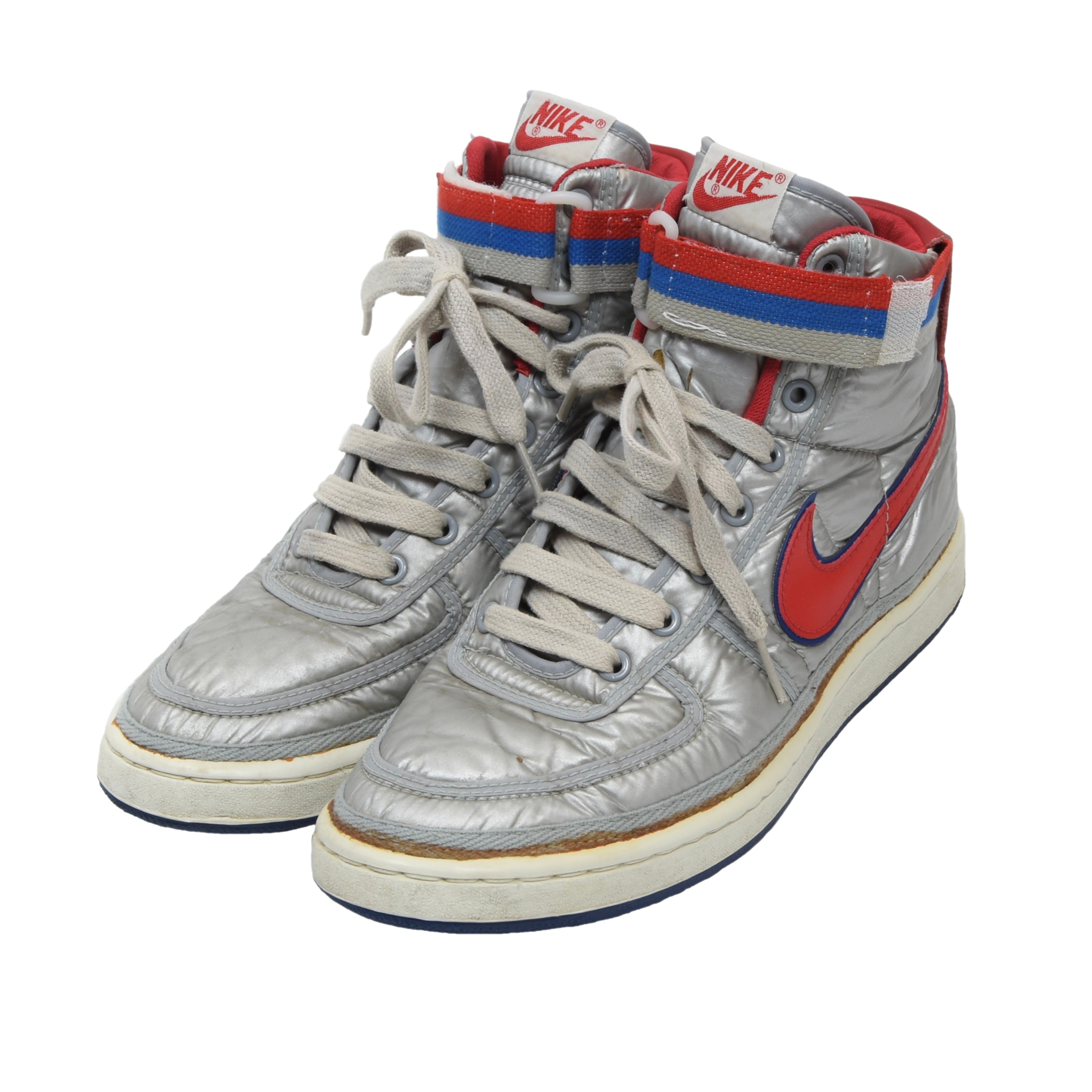 Vintage 1984 Nike Vandal Supreme Sneakers Size 1/2 Silver