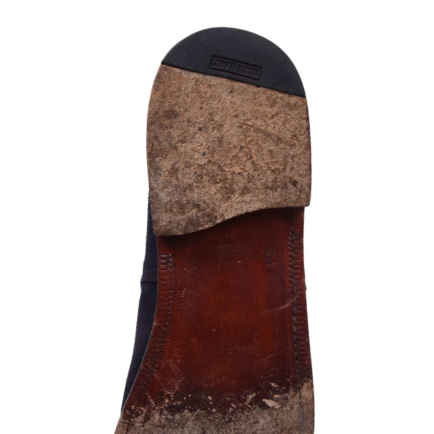 Ludwig Reiter Single Monk Suede Shoes Size 7 1/2 - Blue