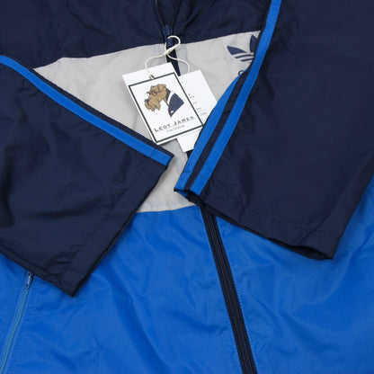Vintage '80s Adidas Nylon Rain Jacket Size D50 - Blue Color Blocked
