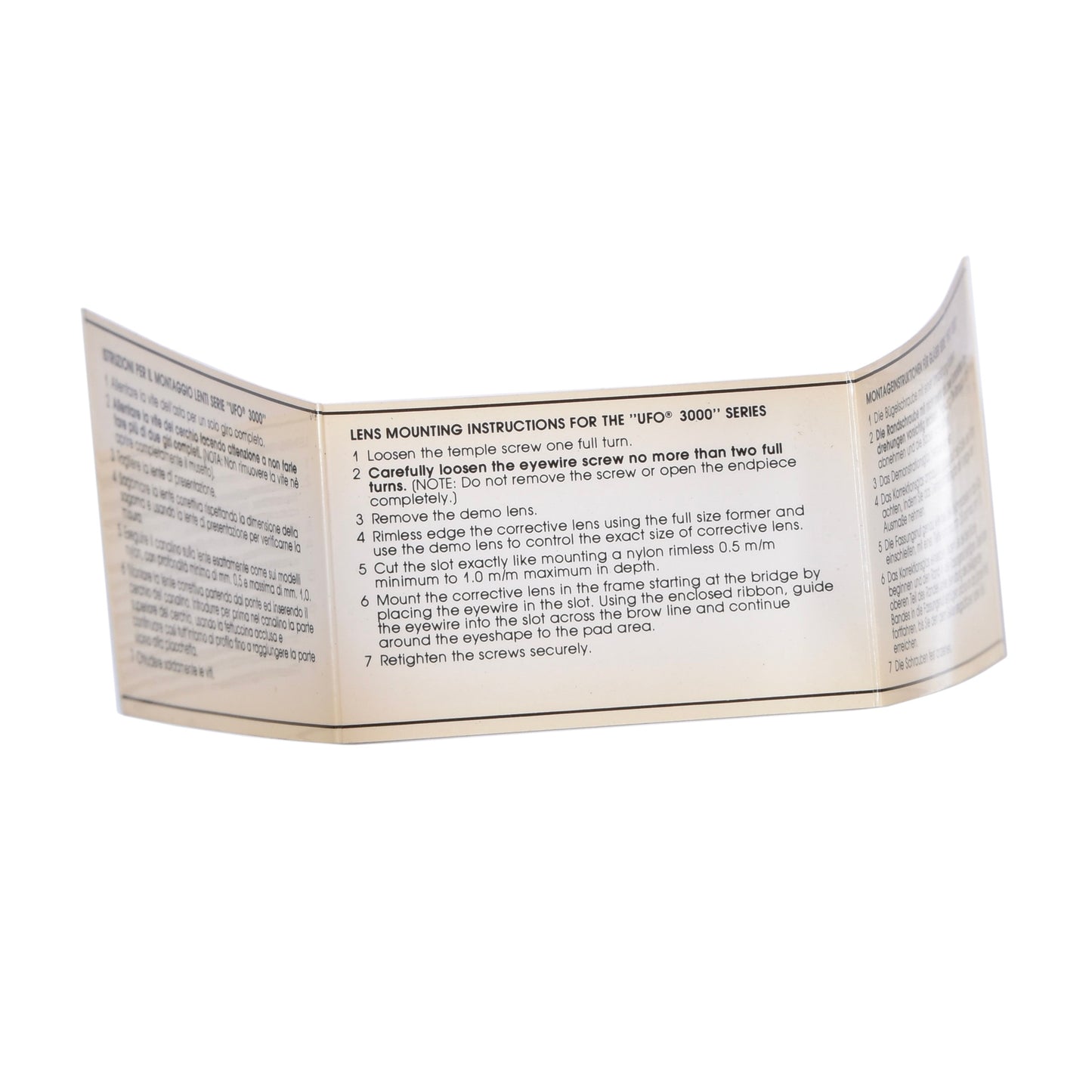 NOS Safilo UFO 3000 Frames - Gold