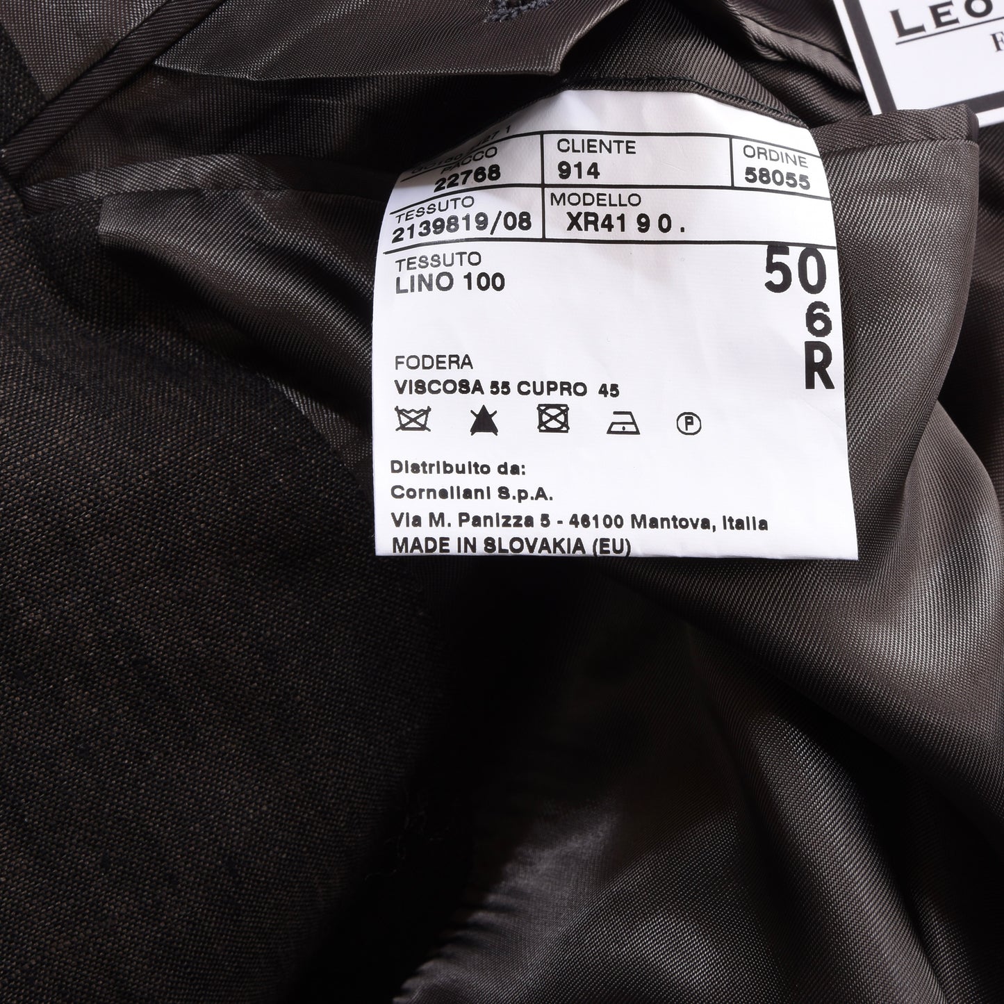 Browngreen x Corneliani Linen Jacket Size 50 ca. 54cm