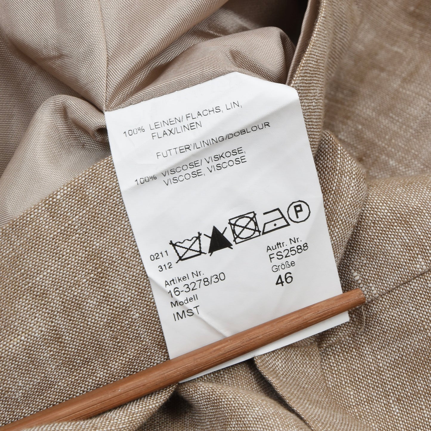 Klassisches Leinen/Trachtengilet Größe 46 - Wheat (Beige)