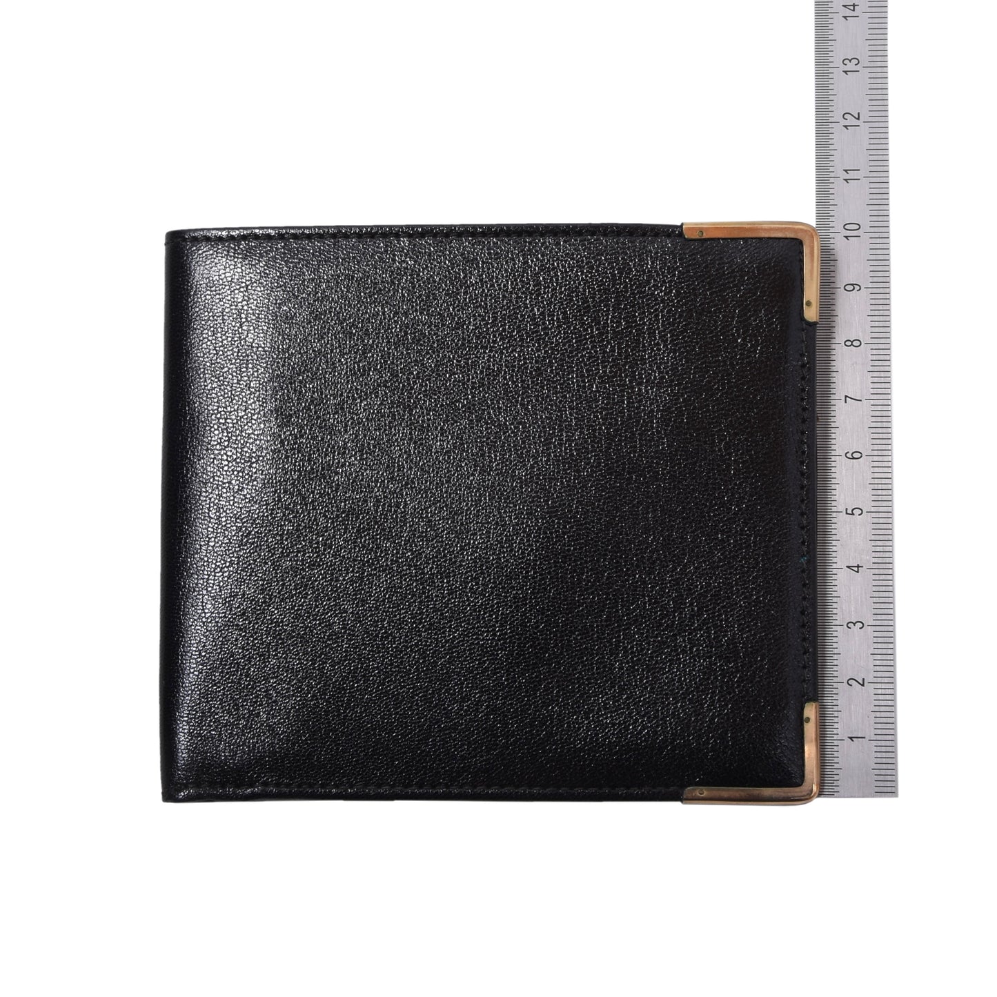 NOS Baumgartner am Graben Wien 1/10 9kt Gold Ledergeldbörse - Schwarz