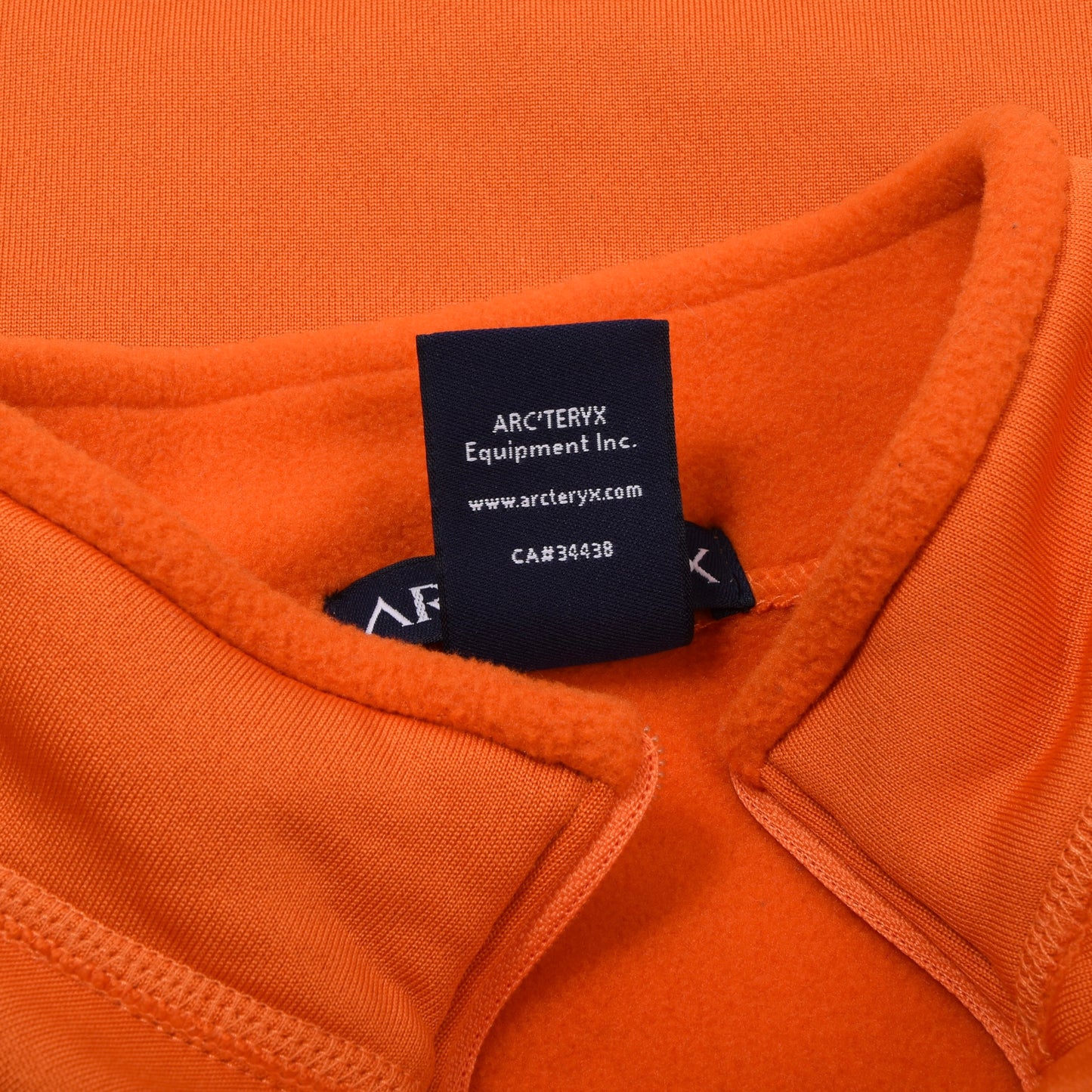 Arcteryx Polartec Fleece 1/4 Zip Pullover Size S Chest ca. 49cm - Orange
