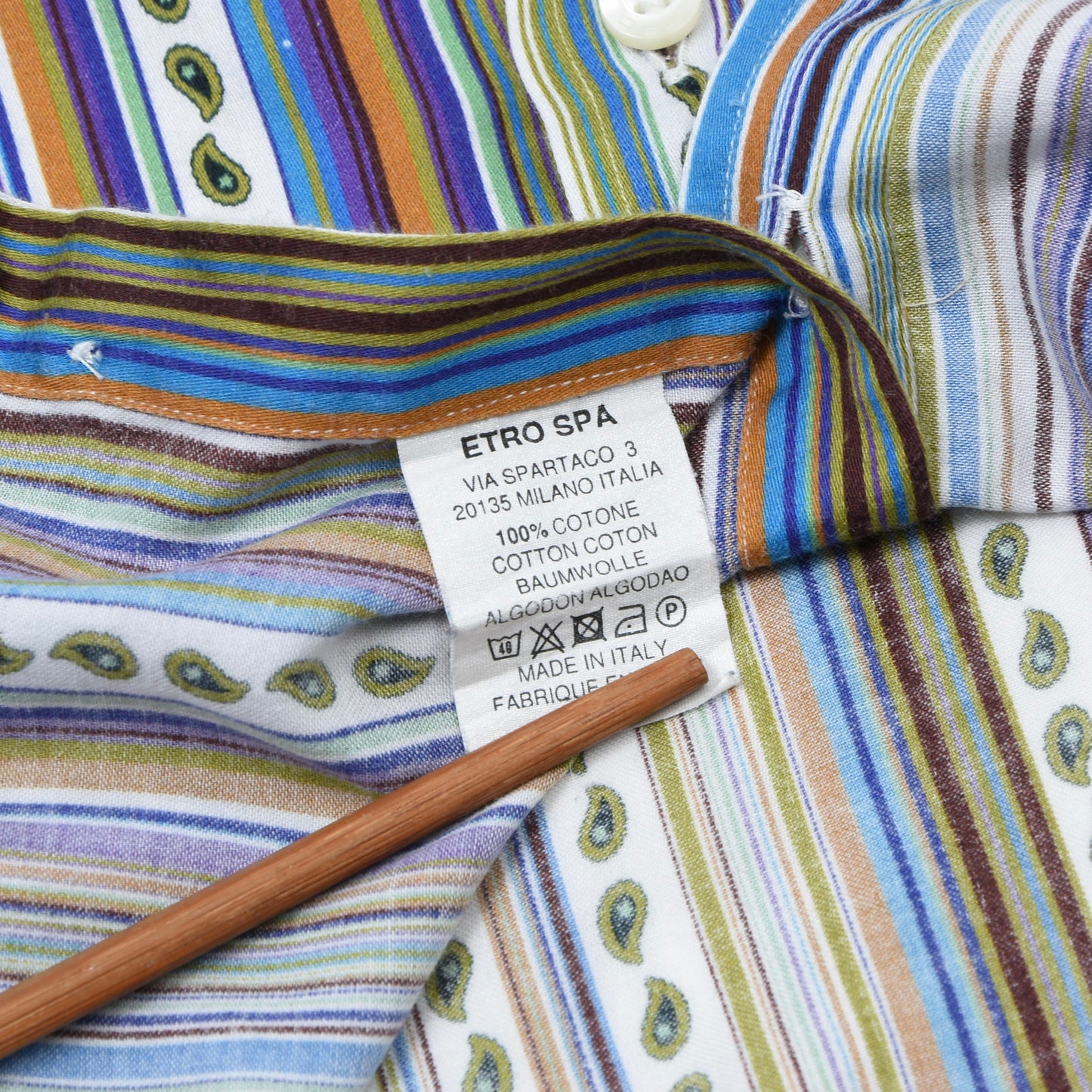 2x Etro Milano Shirts Size 40 - Plaid