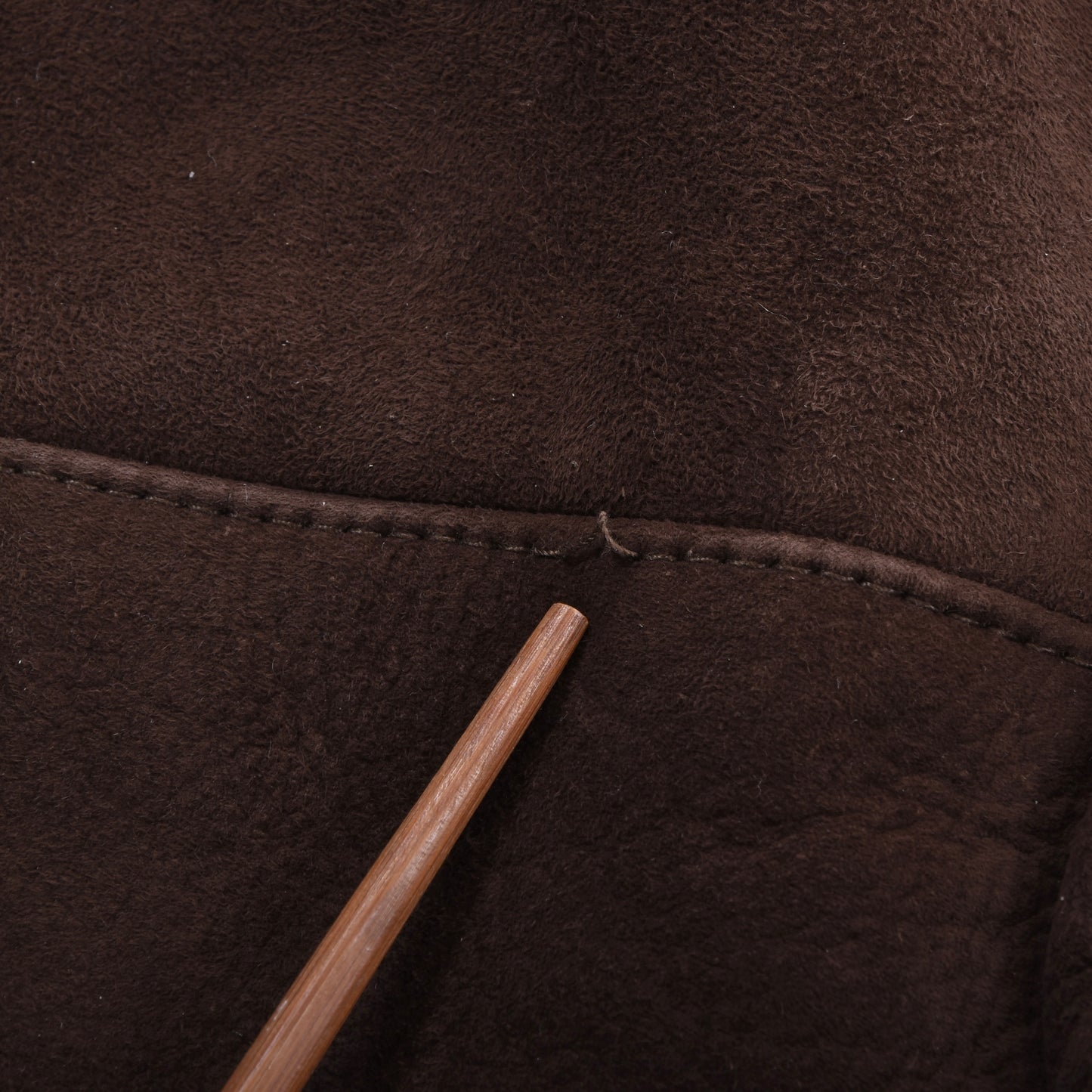 Zweireihiger Lammfellmantel, Größe 50, Brustumfang ca. 55 cm – Braun